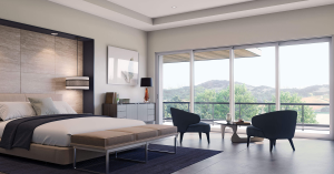 An impact-resistant stacking patio door.