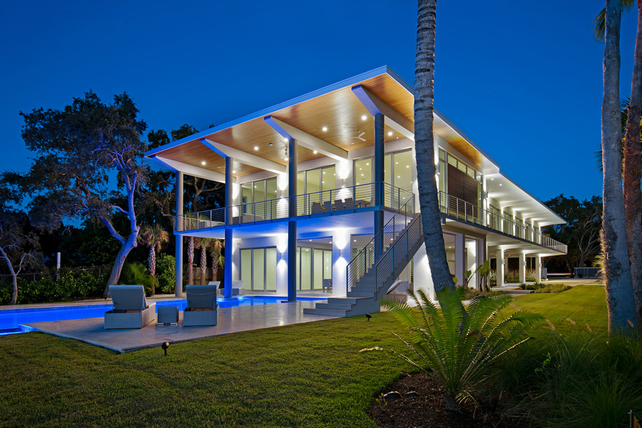 Hurricane-rated impact windows installed on Bayshore Drive in Sarasota, Florida